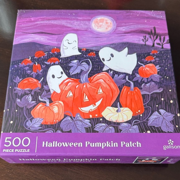 Galison Halloween Pumpkin Patch Puzzle - 500 Pieces - Picture 1 of 4